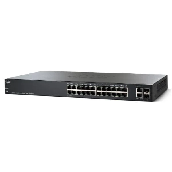 SG220-26-K9-EU | 24 10/100/1000 ports, 2 Gigabit RJ45/SFP combo port, EU